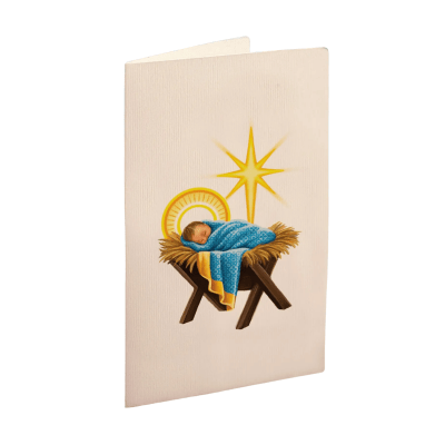 FreshCut Paper | Starlit Nativity Pop-Up Bouquet With Card
