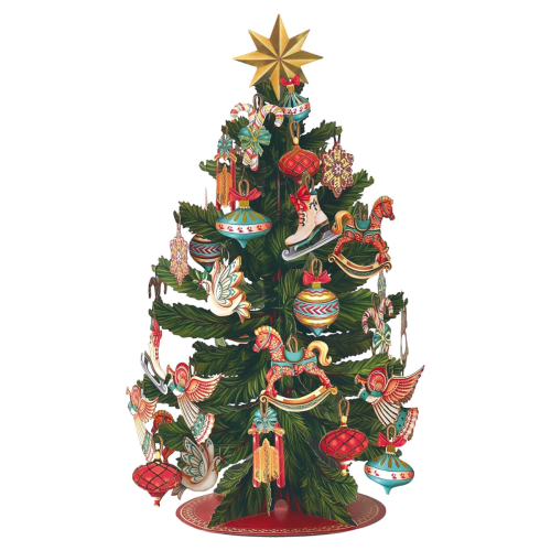 FreshCut Paper | Christmas Tree Pop-Up Bouquet With Card