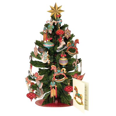 FreshCut Paper | Christmas Tree Pop-Up Bouquet With Card