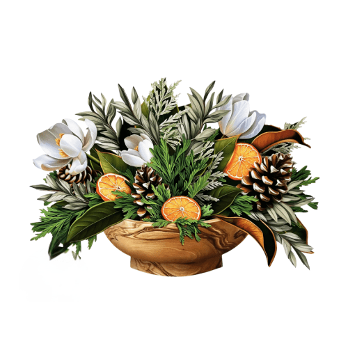 FreshCut Paper | Winter Magnolia Pop-Up Bouquet With Card