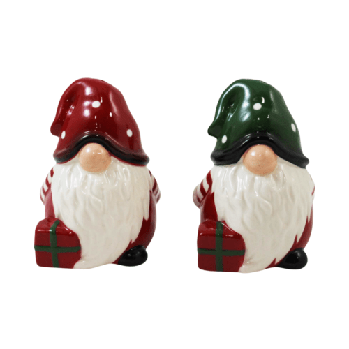 Holiday Gnomes Salt and Pepper Shakers, Set of 2