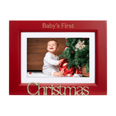 Malden 'Baby's First Christmas' Expressions Red Picture Frame