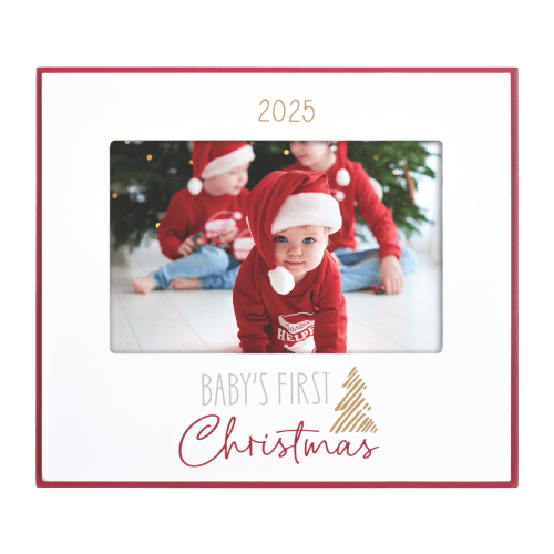 Malden 'Baby's First Christmas 2025' Layers Red Picture Frame