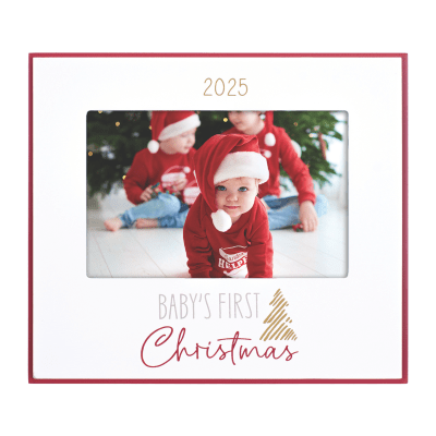 Malden 'Baby's First Christmas 2025' Layers Red Picture Frame