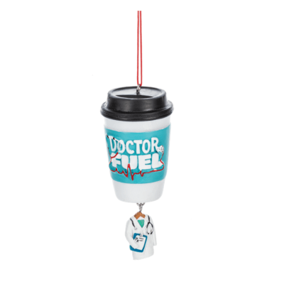 Doctor Fuel Coffee Cup Ornament