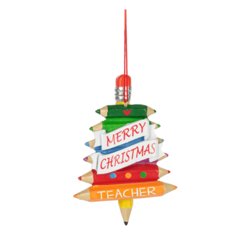 Merry Christmas Teacher Ornament