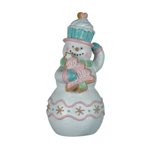 Sweet Treat 'Cupcake' Snowman Figurine