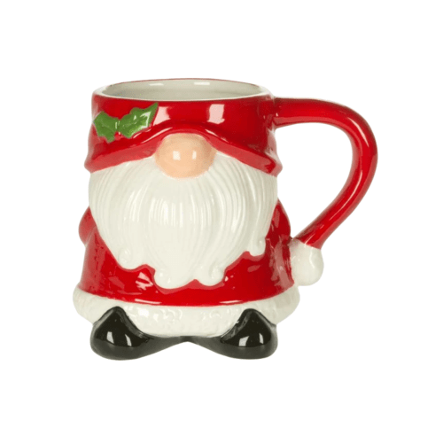 Santa Gnome Face Mug