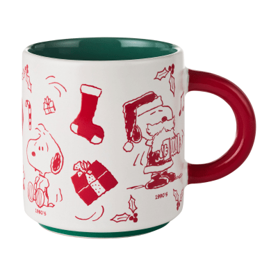 Peanuts® Holiday Snoopy Through the Decades Mug
