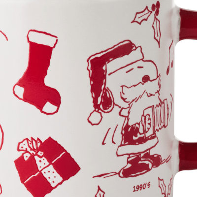 Peanuts® Holiday Snoopy Through the Decades Mug