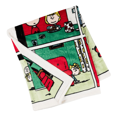 Peanuts® Christmas Comic Strip Throw Blanket