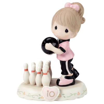 Precious Moments | Growing In Grace - Age 10 Brunette Girl Figurine