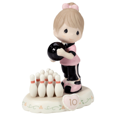 Precious Moments | Growing In Grace - Age 10 Brunette Girl Figurine