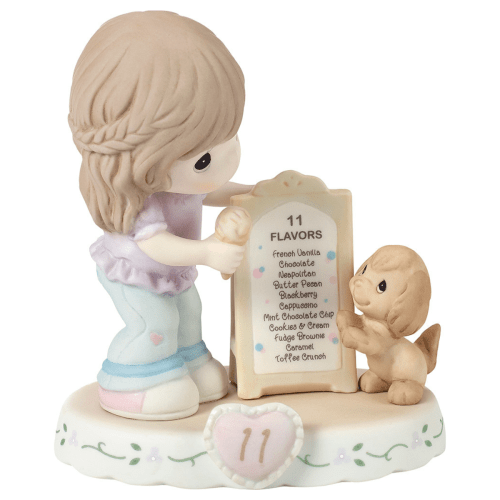 Precious Moments | Growing In Grace - Age 11, Brunette Girl Figurine