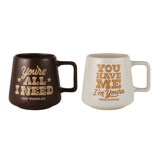 Yellowstone Beth Dutton and Rip Wheeler Mugs, Set of 2