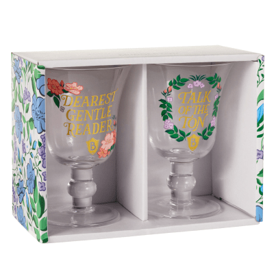 Bridgerton Glass Goblets, Set of 2
