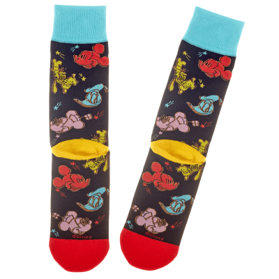 Disney Mickey Mouse and Friends Colourful Crew Socks
