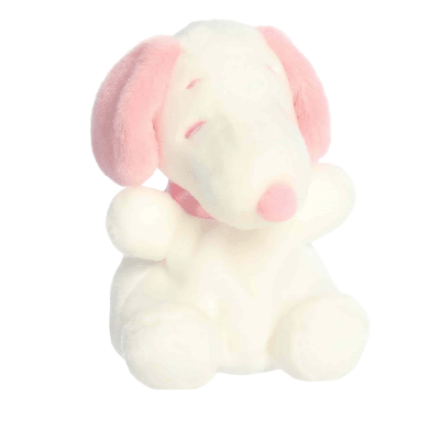 Palm Pals™ Peanuts® Valentine Snoopy™ Plush - White & Pink