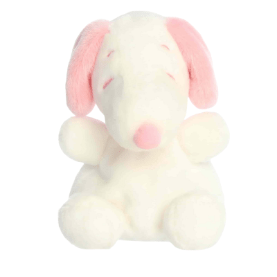 Palm Pals™ Peanuts® Valentine Snoopy™ Plush - White & Pink