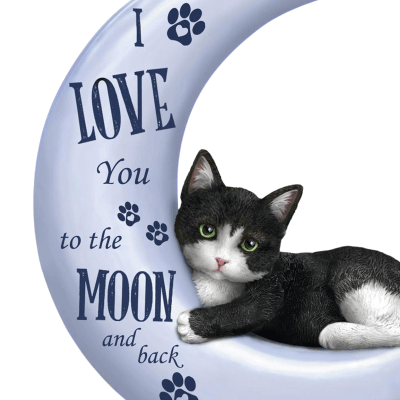 Blake Jensen 'I Love You To The Moon And Back' Cat Figurine