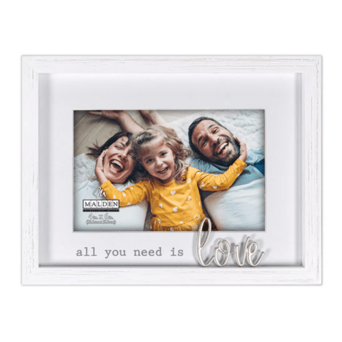 Malden 'All You Need is Love' White Matted Picture Frame