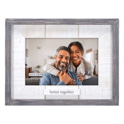 Malden 'Better Together' Grey Wooden Picture Frame