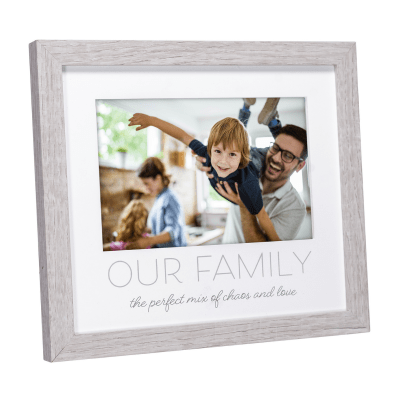 Malden 'Our Family' Grey Wooden Picture Frame