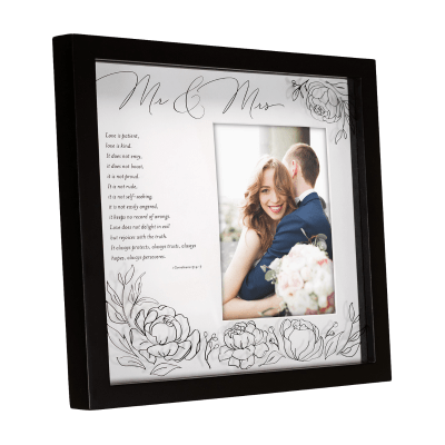 Malden 'Mr. & Mrs.' Corinthians Shadowbox Picture Frame