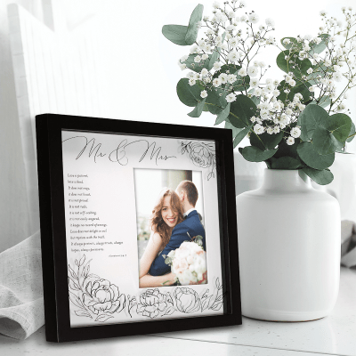 Malden 'Mr. & Mrs.' Corinthians Shadowbox Picture Frame