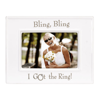 Malden 'Bling Bling' Engagement Ceramic Picture Frame