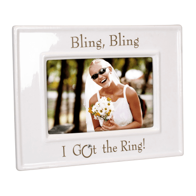 Malden 'Bling Bling' Engagement Ceramic Picture Frame