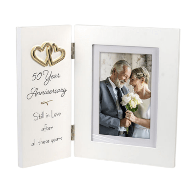Malden '50 Year Anniversary' Hinged Picture Frame