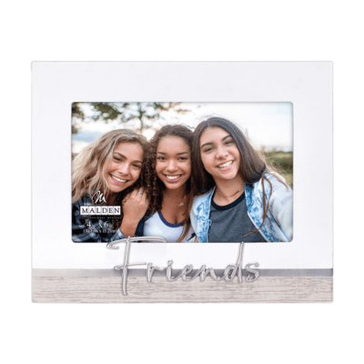 Malden 'Friends' Wooden White Picture Frame