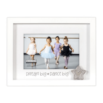 Malden 'Dream Big, Dance Big' White Picture Frame