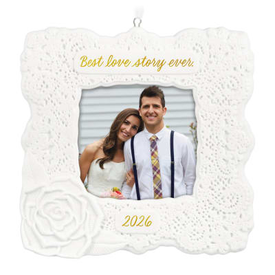 Best Love Story Ever 2026 Photo Frame Porcelain Ornament