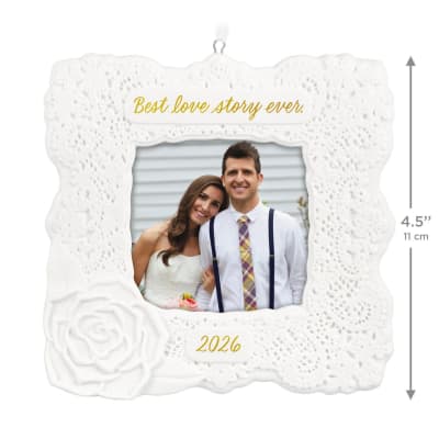 Best Love Story Ever 2026 Photo Frame Porcelain Ornament