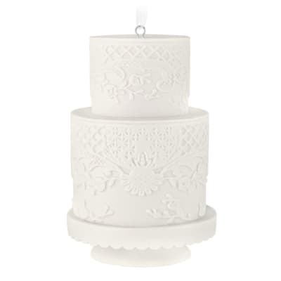 Wedding Cake 2026 Porcelain Ornament