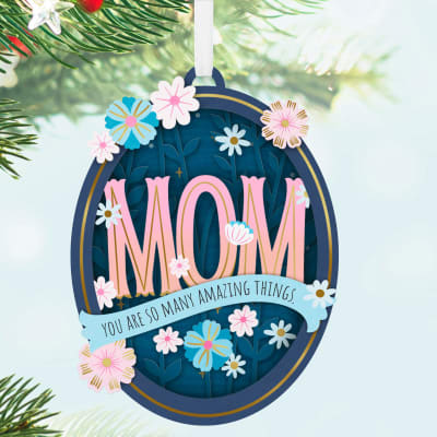 Amazing Mom Papercraft Ornament