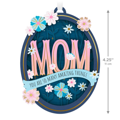 Amazing Mom Papercraft Ornament