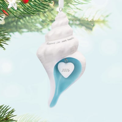 Forever in Our Hearts Shell 2026 Porcelain Ornament