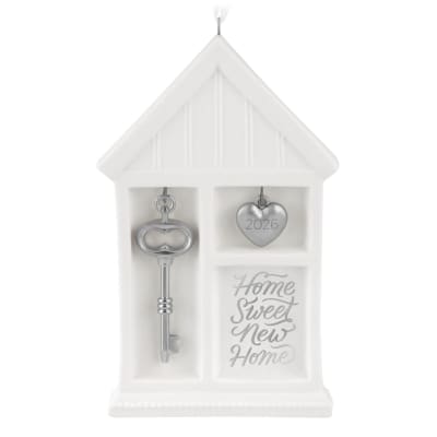 Home Sweet New Home 2026 Porcelain and Metal Ornament