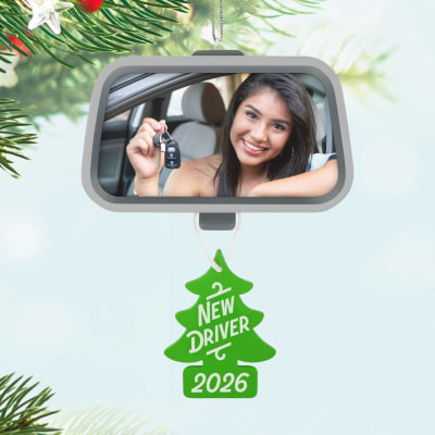 New Driver 2026 Photo Frame Ornament