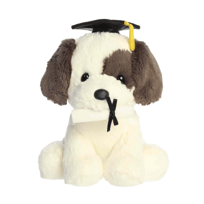 Aurora® Graduation Terrier Pup Plush