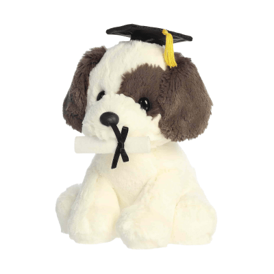 Aurora® Graduation Terrier Pup Plush