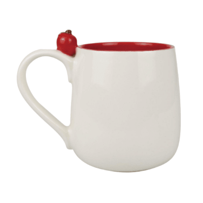 Teacher Mantra with Sculpted Apple Mug