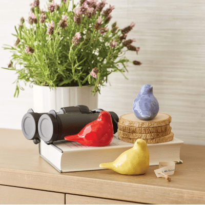 Yellow Smile Messenger Bird Figurine