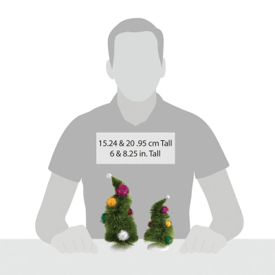 Department 56 | The Grinch™ - Wonky Trees Figurine, Set of 2