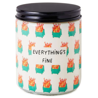 Dumpster Fire Everything's Fine Scented Single-Wick Jar Candle