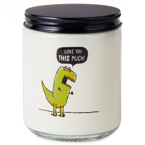 T-Rex Love You This Much Scented Single-Wick Jar Candle