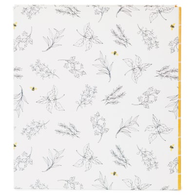 Yellow Honeycomb Recipe Organizer Book